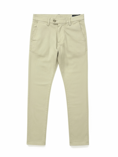 Calça Linho Ralph Lauren Masculina cor Bege e Pony Monocromático