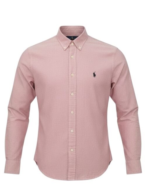 Camisa Ralph Lauren Masculina Oxford Clássico Bordô Pony Preto