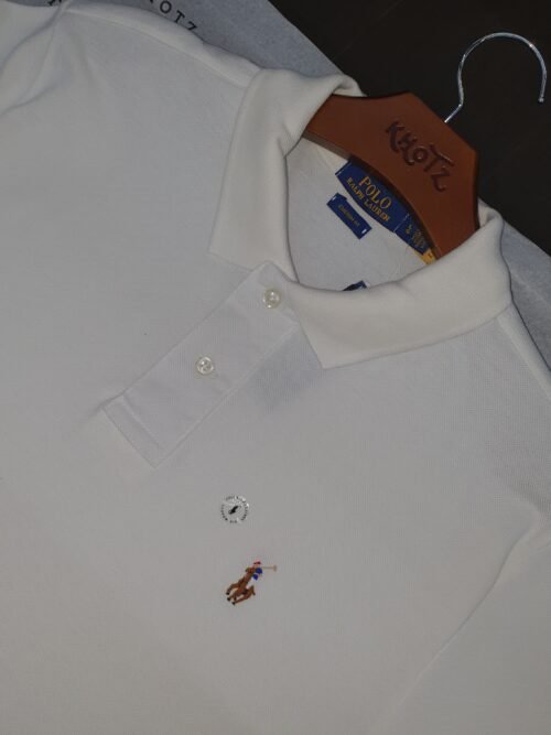 Polo Ralph Lauren Masculina Branca Pony Colorido