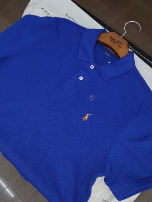 Polo Ralph Lauren Masculina Azul Royal Pony Colorido