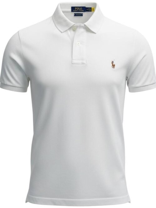 Polo Ralph Lauren Masculina Branca Pony Colorido