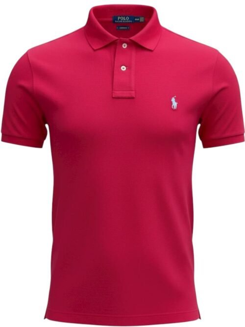 Polo Ralph Lauren Masculina Rosa Marcante Pony Gelo