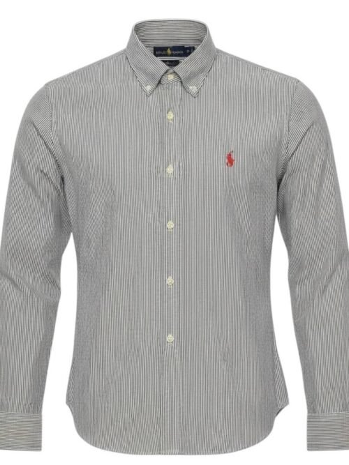 Camisa Ralph Lauren Masculina Listras América Pony Vermelho