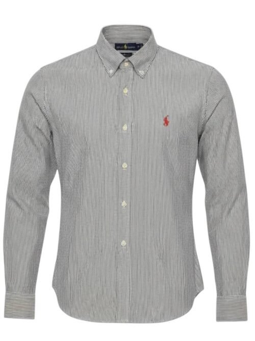 Camisa Ralph Lauren Masculina Listras América Pony Vermelho