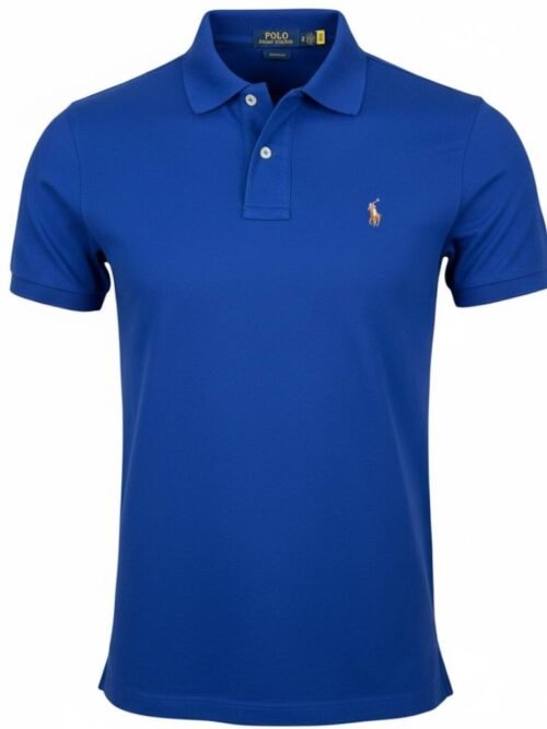 Polo Ralph Lauren Masculina Azul Royal Pony Colorido