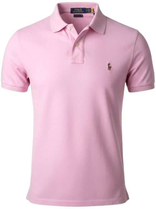 Polo Ralph Lauren Masculina Rosa Bebê Pony Colorido