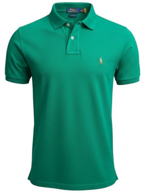 Polo Ralph Lauren Masculina Verde Esmeralda Pony Colorido