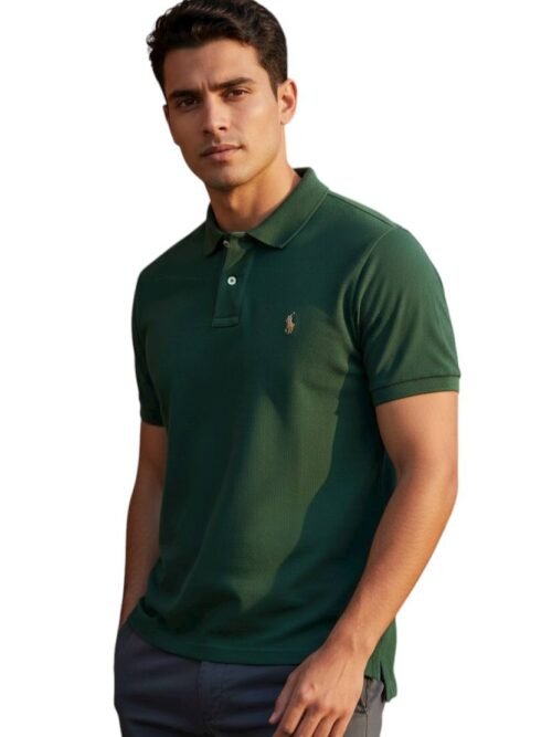 Polo Ralph Lauren Masculina Verde Floresta Pony Colorido