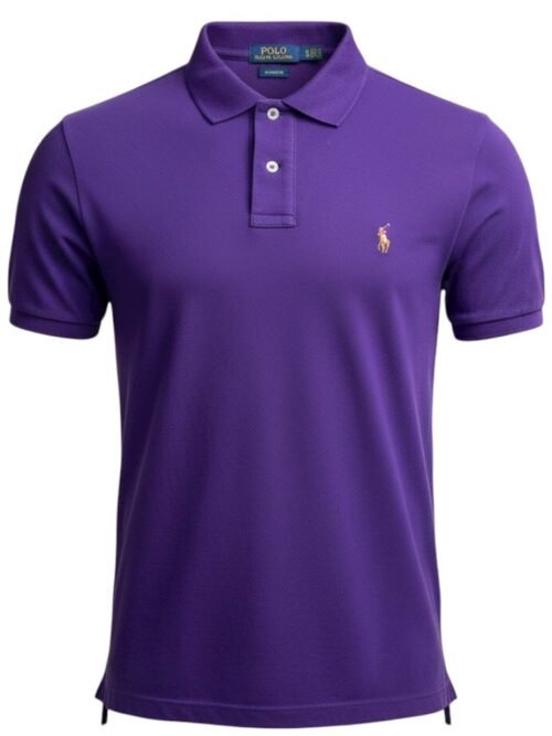 Polo Ralph Lauren Masculina Roxa Pony Colorido