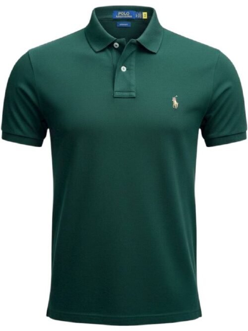Polo Ralph Lauren Masculina Verde Floresta Pony Colorido