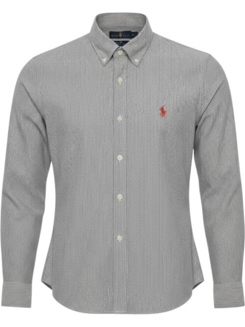 Camisa Ralph Lauren Masculina Listras América Pony Vermelho