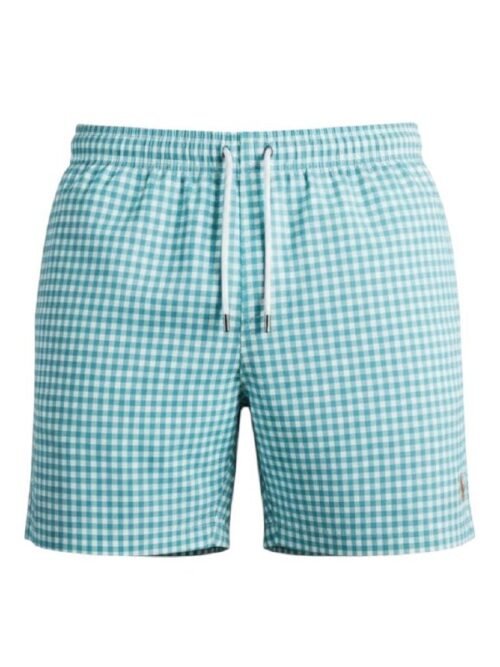 Shorts Ralph Lauren Masculino Xadrez Verde Bebê
