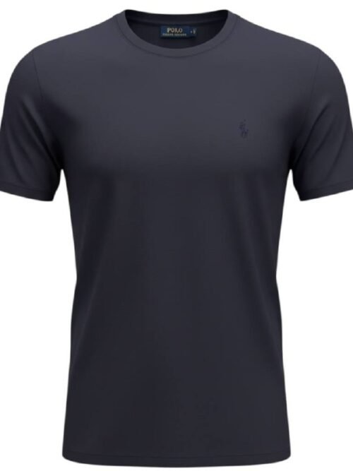 Camiseta Básica Ralph Lauren Masculina Azul Marinho Pony Monocromático