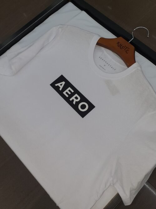 Camiseta Aeropostale Masculina Branca Estampa Clássica