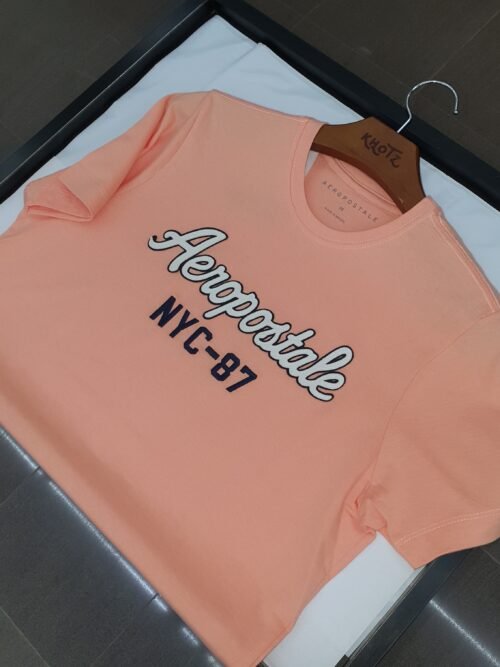 Camiseta Aeropostale Masculina Coral Estampa NYC 87