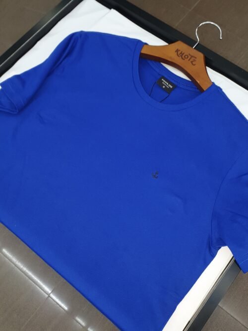 Camiseta Básica King&Joe Masculina Azul Royal Logo Marinho