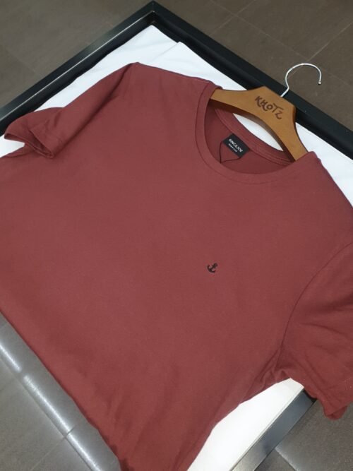 Camiseta Básica king&Joe Masculina Telha Logo Preto