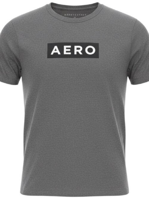 Camiseta Aeropostale Masculina Chumbo Estampa Clássica