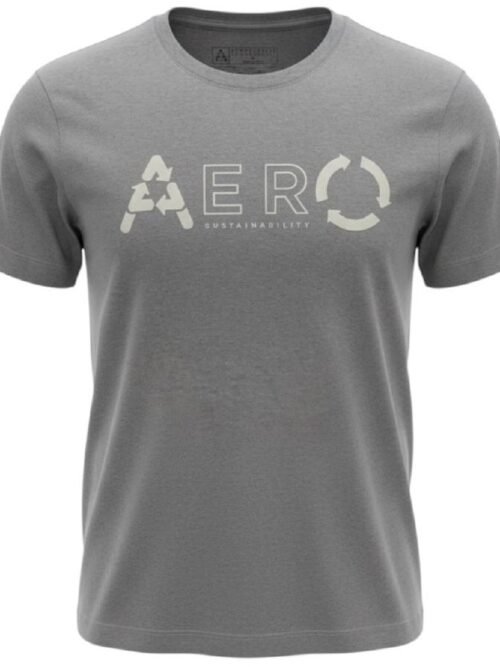 Camiseta Aeropostale Masculina Cinza Estampa Retornável