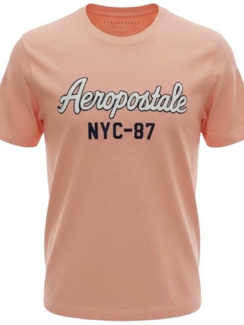 Camiseta Aeropostale Masculina Coral Estampa NYC 87