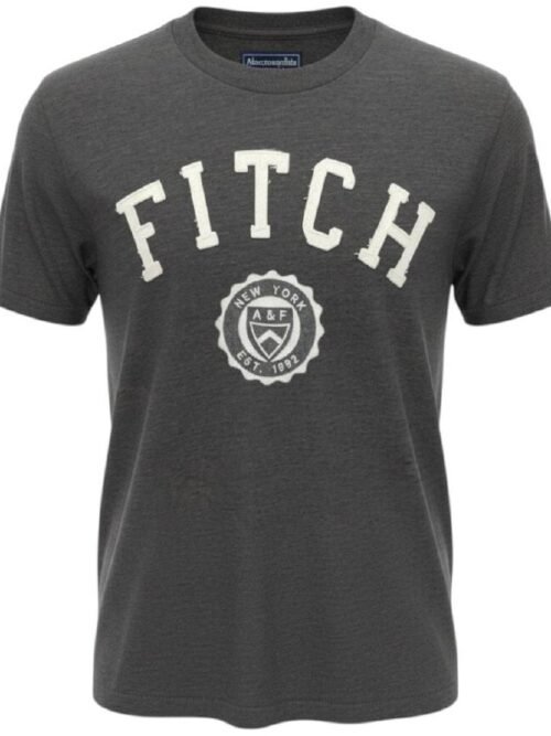 Camiseta Abercrombie Masculina Chumbo Estampa Fitch