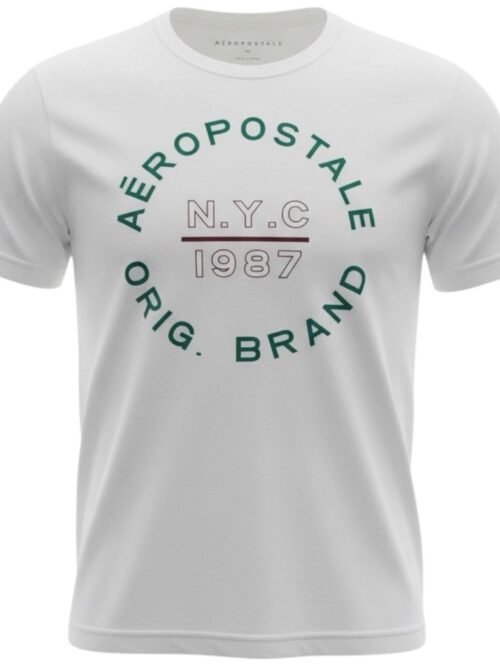 Camiseta Aeropostale Masculina Branca Estampa NYC 1987