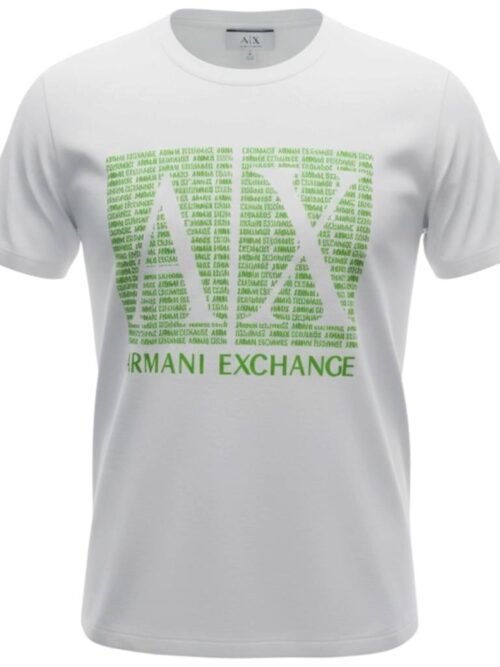 Camiseta Armani Exchange Masculina Branca Estampa AX