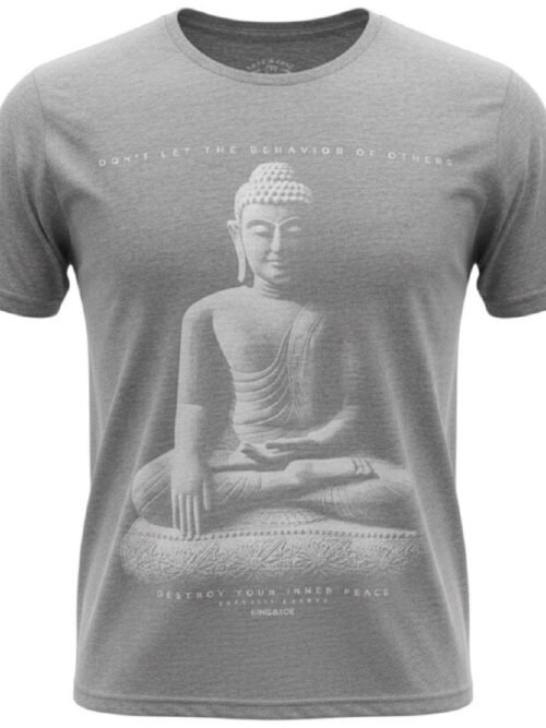 Camiseta King&Joe Masculina Cinza Estampa Tailândia