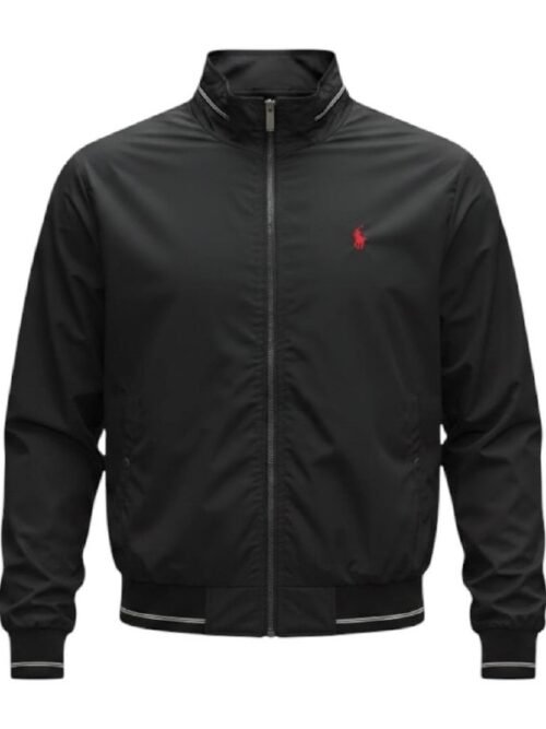 Jaqueta Ralph Lauren Masculina Bomber Preta Pony Vermelho